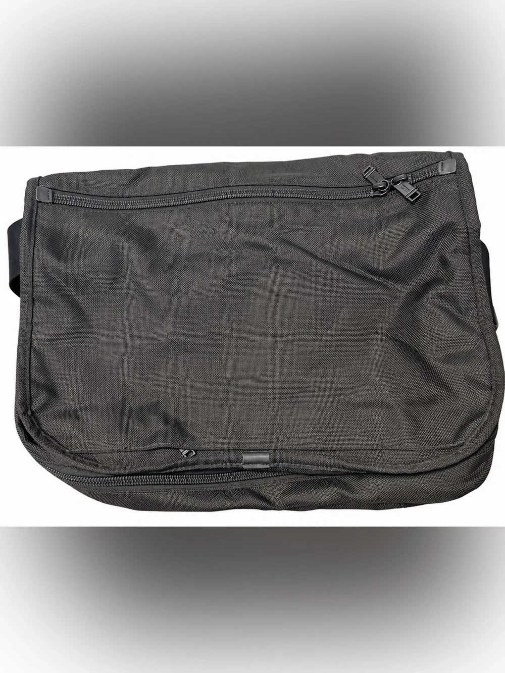 TUMI Alpha 26141DH Black Ballistic Nylon Expandable Laptop Briefcase